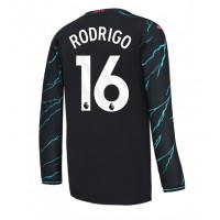 Fotballdrakt Herre Manchester City Rodri Hernandez #16 Tredjedrakt 2023-24 Langermet
